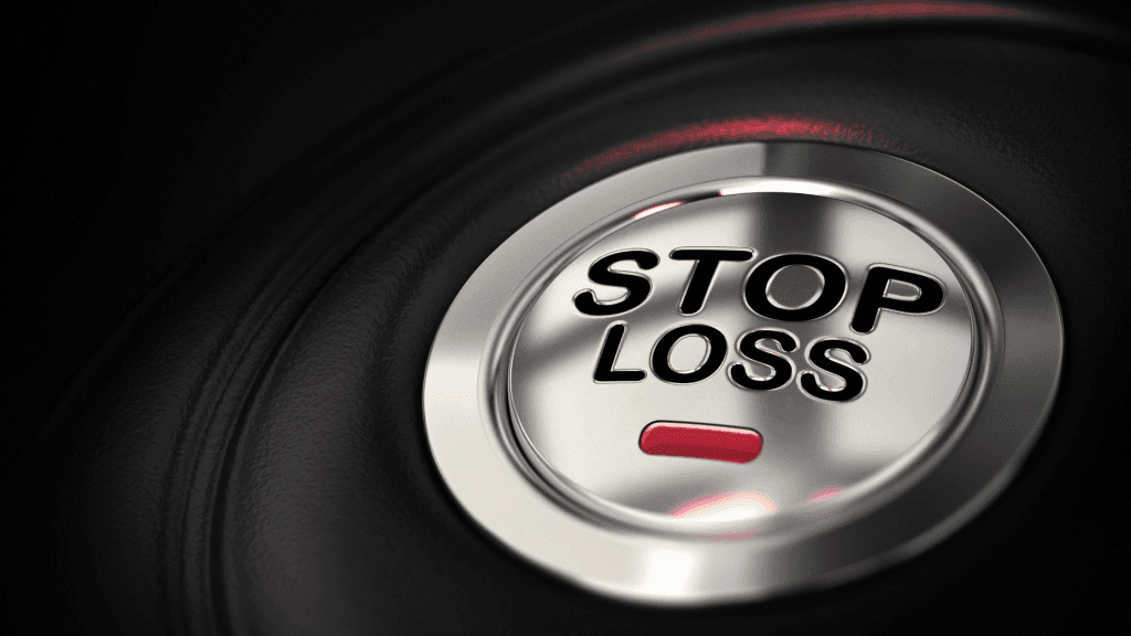 Un pulsante che illustra la funzione di gestione del rischio di stop loss