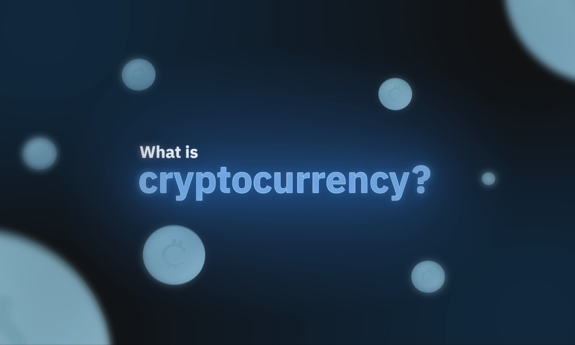 text that says "what is cryptocurrency?"