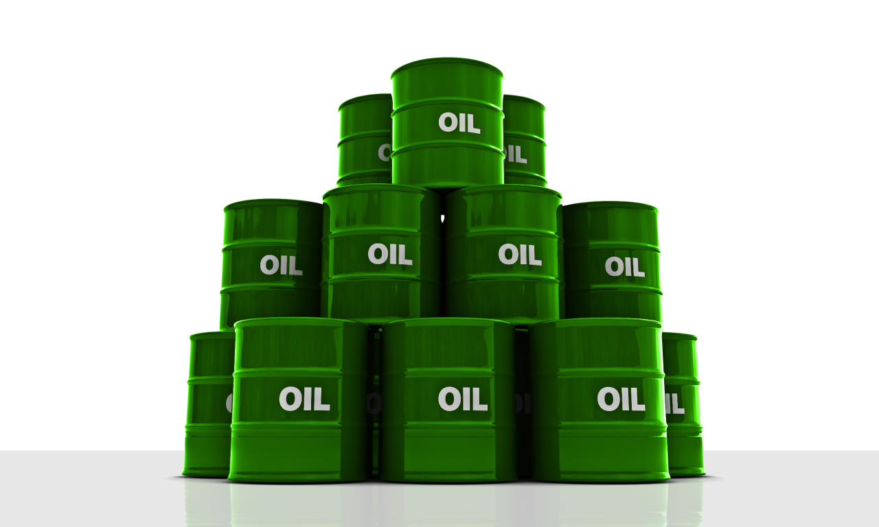 oil barrel commodities stacking on top of each other